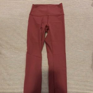 Pink Lulu Lemon Wunder Under Leggings